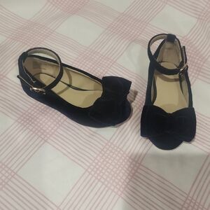 Janie and Jack Navy Dress Shoes with Bow